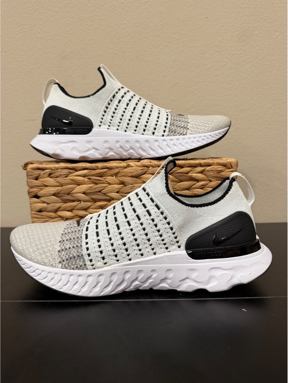 Size 10.5 - Nike React Phantom Run Flyknit 2 “Oreo”